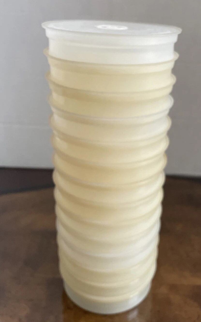 13 Vtg Tupperware Hamburger Burger Patty 4” Keepers - No Press